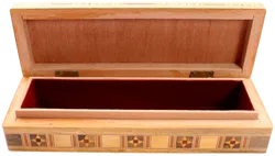 Set orientalischer Intarsienkästchen – 5 Stück, Holz, Handarbeit - Bild 2