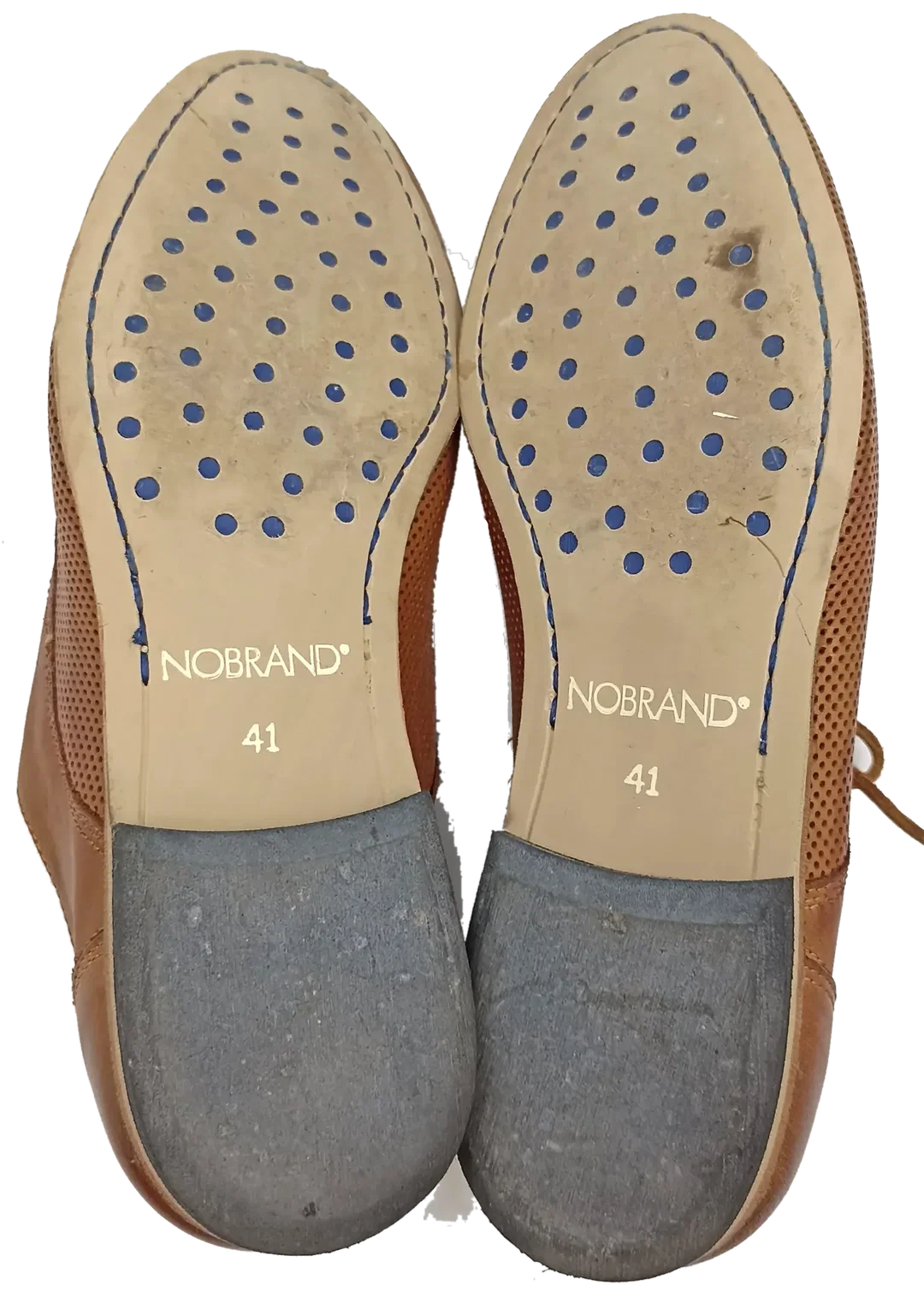 No Brand Herren Lederschuhe braun Gr. 41 – Bild 5