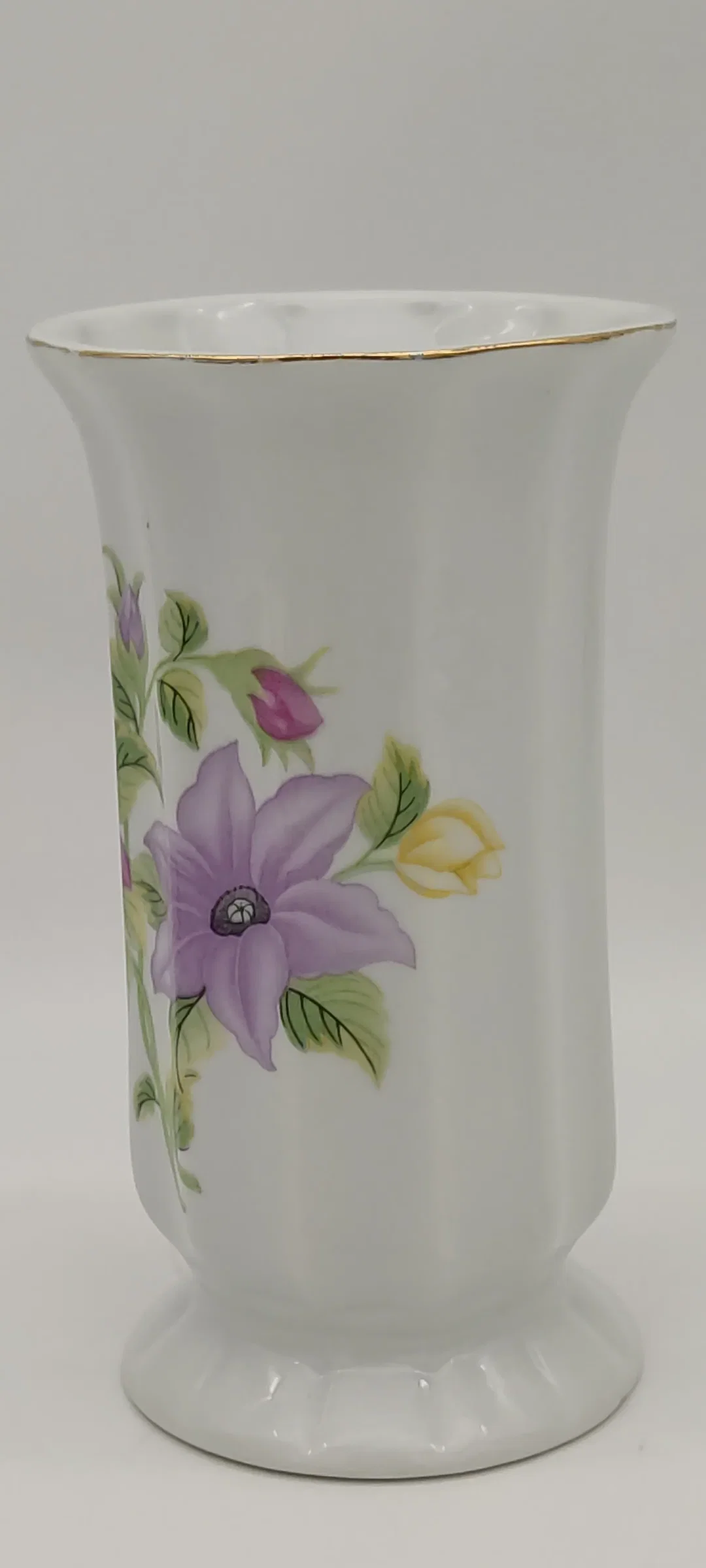 Porzellan - Vase mit Blumendekor – Bild 5