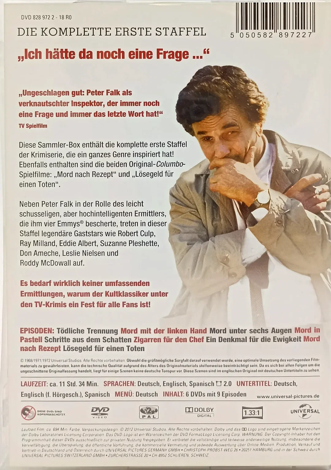 DVD "Columbo" Die Komplette 1. Staffel – Bild 2