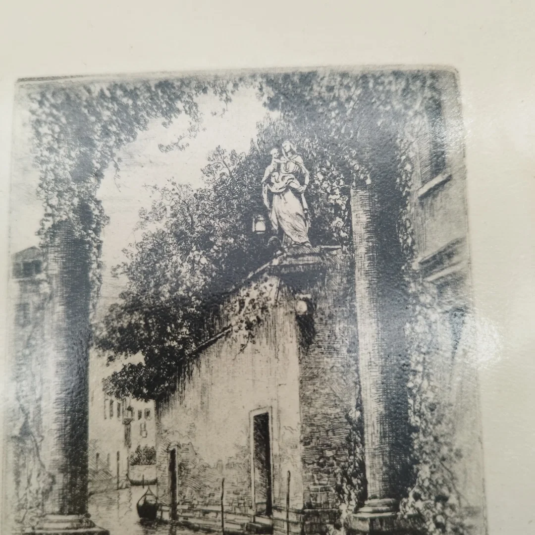Original Druck "Venesis" von H. - 12,5 x 17 cm – Bild 3
