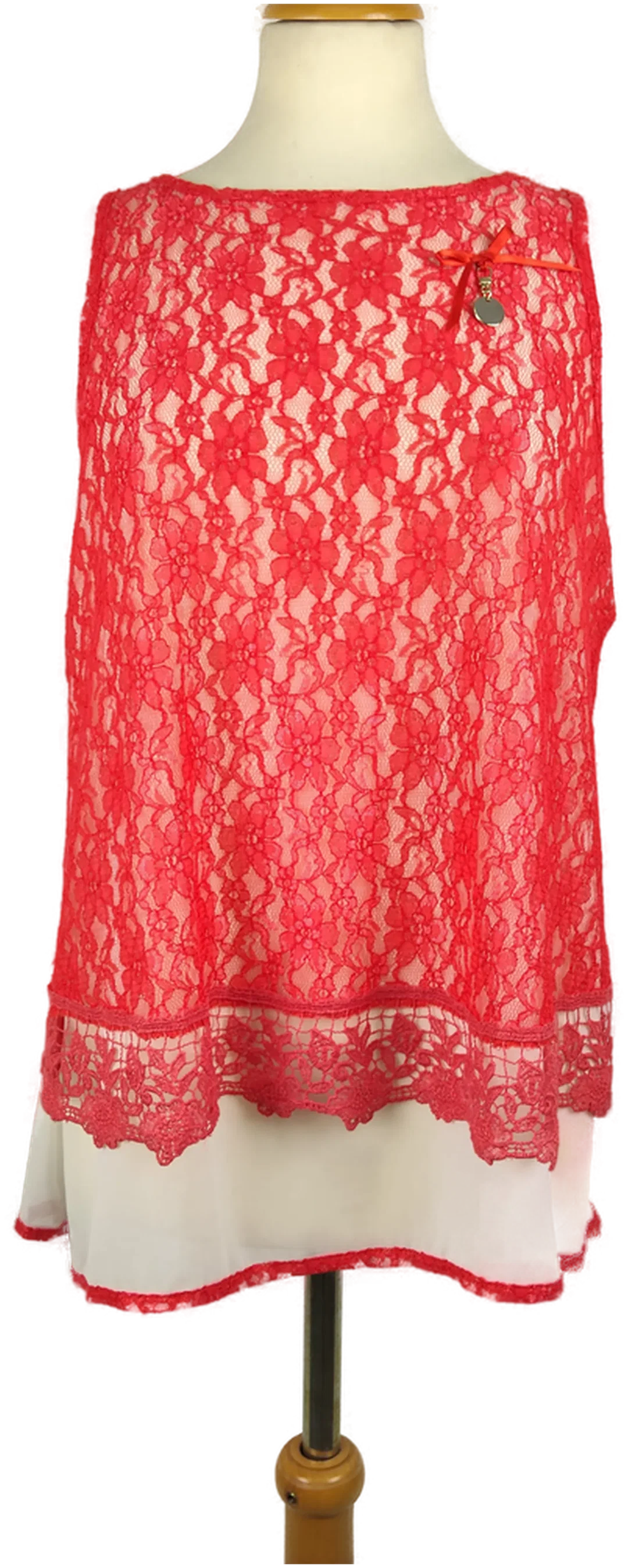 Damen Top Sonstige Gr.42 Polyamid Unifarben | Festlich Elegant - Bild 4