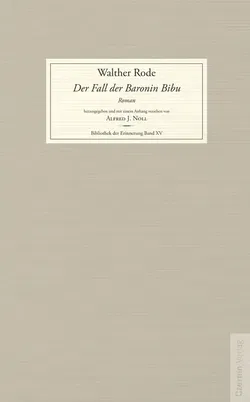 Der Fall der Baronin Bibu - Walther Rode - Bild 1