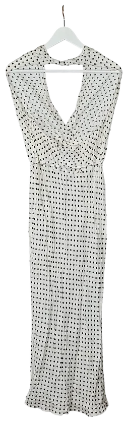 ZARA Damen Maxikleid, weiß/schwarz - Gr. L  – Vorschau 2