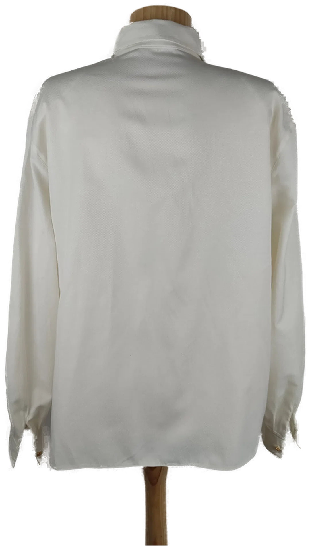 Bluse "Your 6th Sence", langarm mit Kragen, creme mit Stickerei, Größe 48 – Bild 3