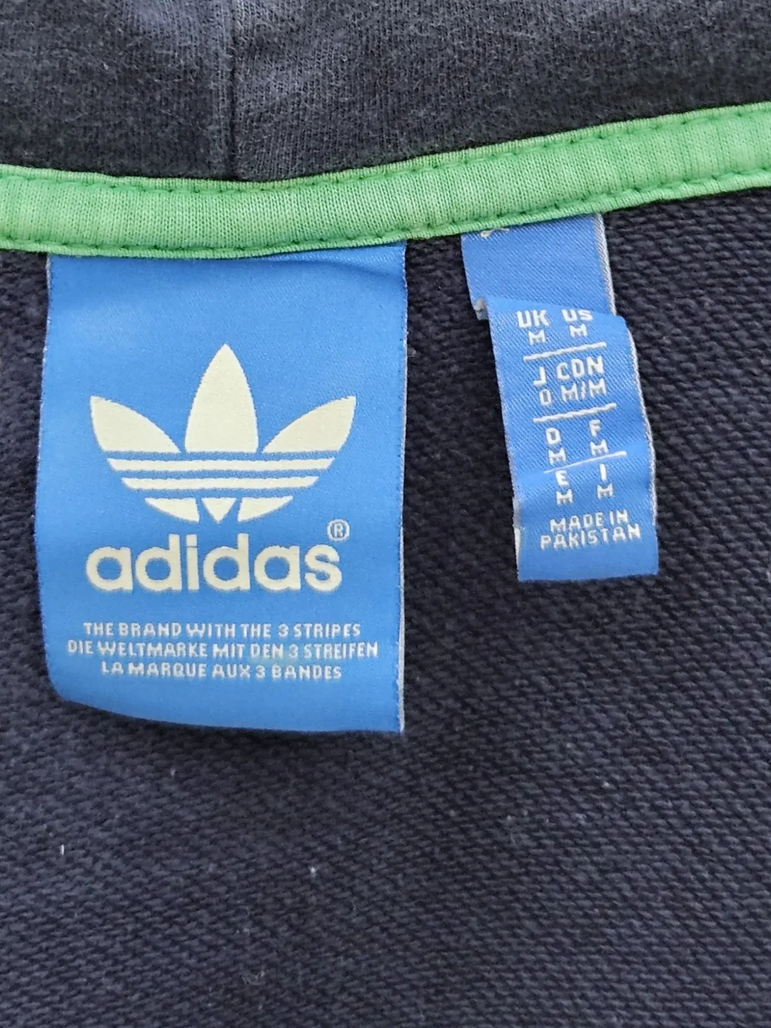 ADIDAS Herren Sweatjacke, blau - Gr. L – Bild 4