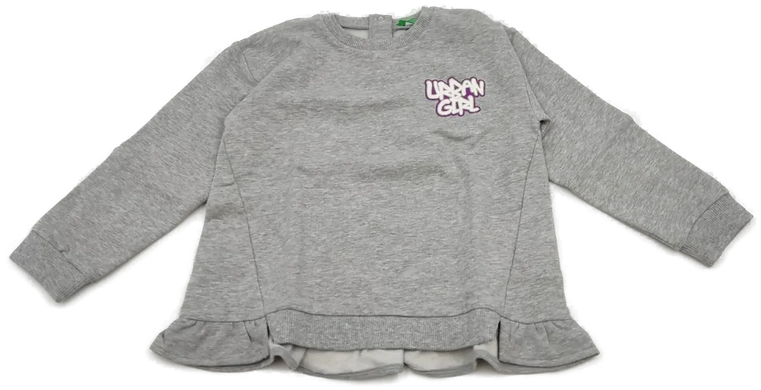 United Colors of Benetton Kinderpullover grau Gr. 104 - Bild 4