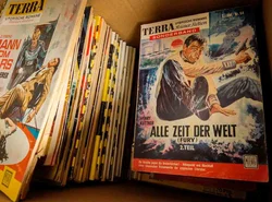 Vintage Pulp Fiction: eine Kiste voller 