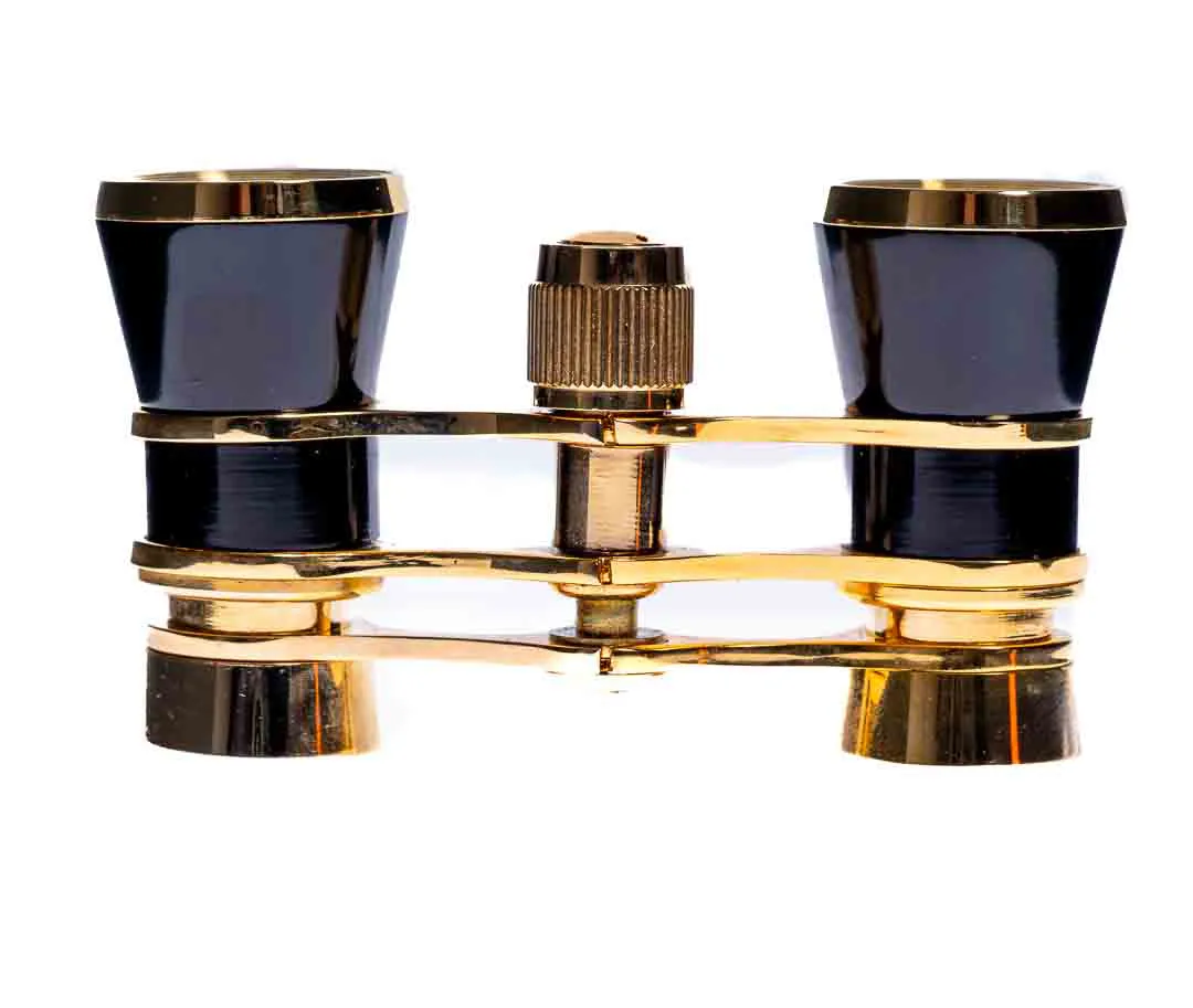 Opernfernglas / Binokulare mit Tasche in schwarz-gold – Bild 5