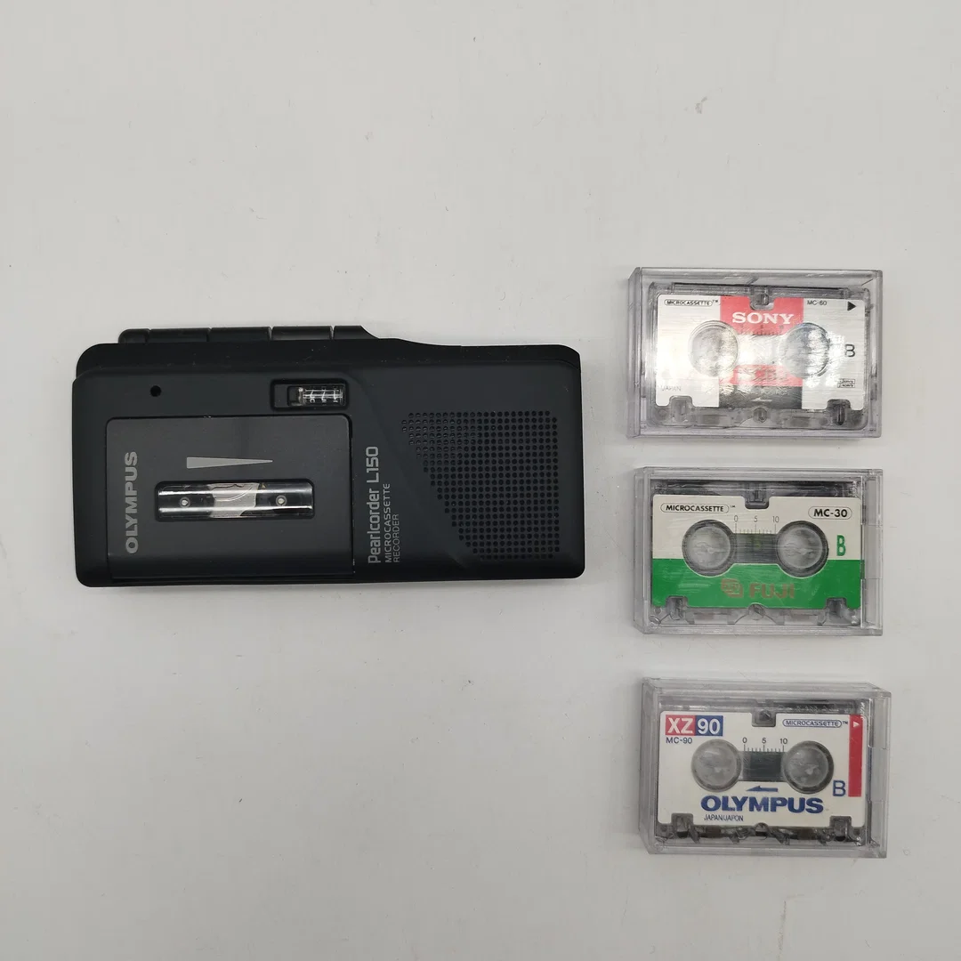 Olympus Pearlcorder L150 Microcassette Recorder – Diktiergerät inkl. 3 Kassetten – Bild 1