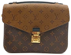 Luis Vuitton Metis Monogram Reverse Pochettee Umhängetasche braun 