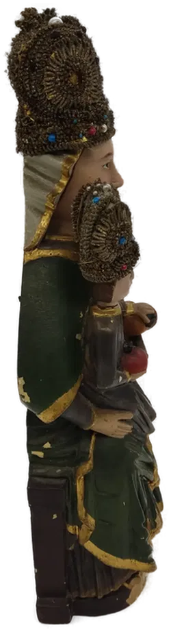 Skulptur Madonna mit Kind aus Holz, 42cm hoch - Bild 7