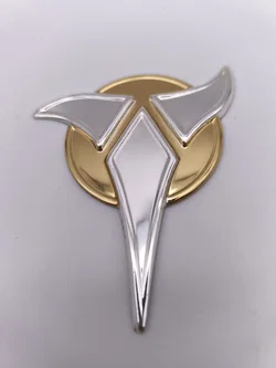 Star Trek, Klingon Empire Insignia Badge, Franklin Mint, 925 Silber, seltenes Sammlerstück1