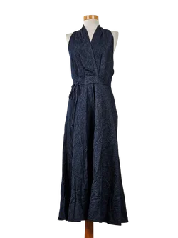ZARA Damen Maxikleid, jeansblau - Gr. L / 40  - Bild 1