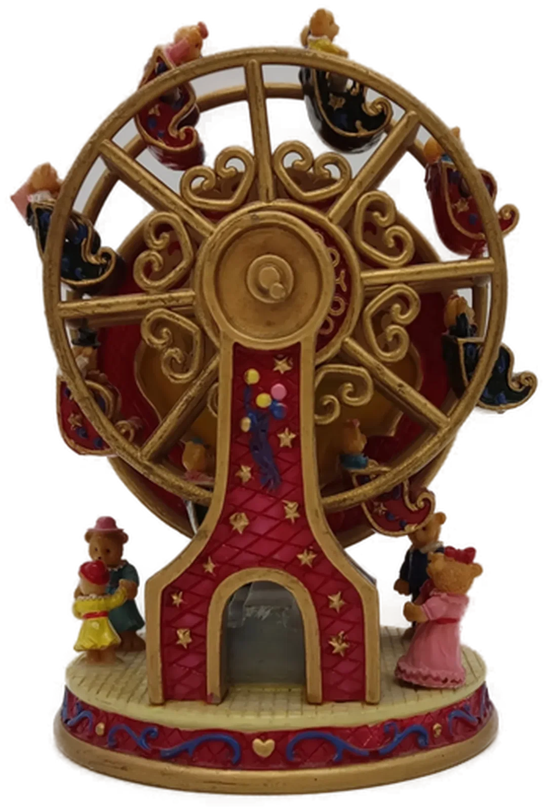 Riesenrad Spielbox Musikbox mit kleinen Bären zum Aufziehen - Bild 3