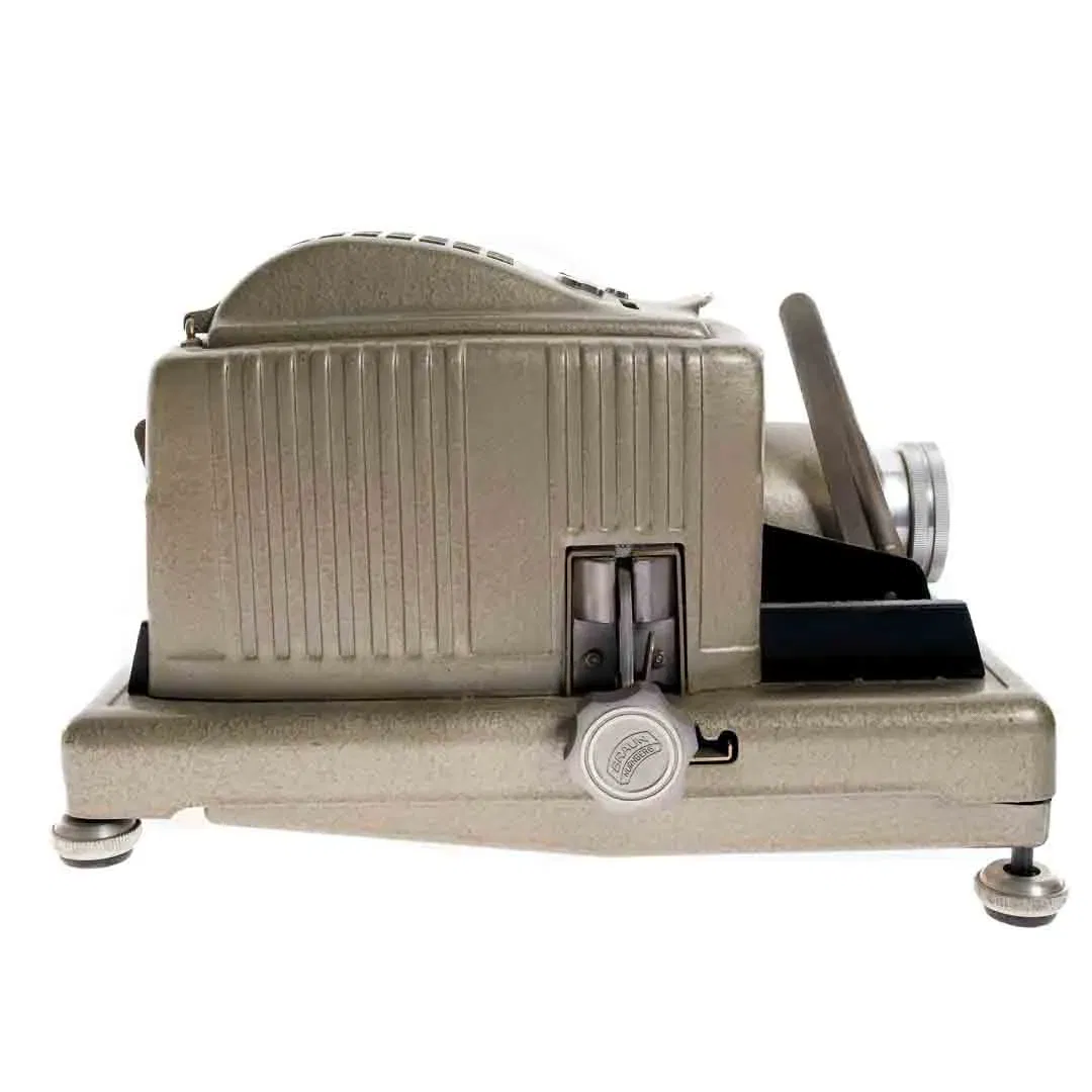 Vintage Braun Paximat Electric Diaprojektor mit 1:2,8/85 Stable Proj.-Kata - Bild 3