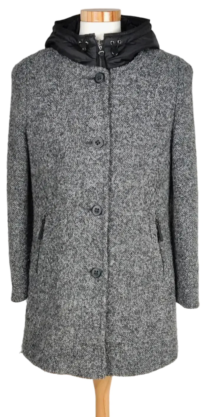Gil Bret Damen Mantel mit Westeneinsatz, grau - Gr. L  - Bild 4