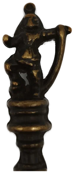 Alter indischer Bronze-Löffel - ca. 16cm - Bild 3