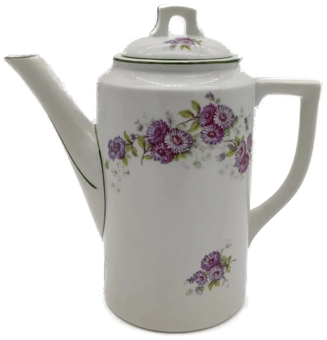 H&C Chodau Porzellan Kanne Karaffe Blumenmuster - Bild 4