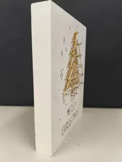 Dekobild Weihnachten, Holz, Merry Christmas - Bild 2