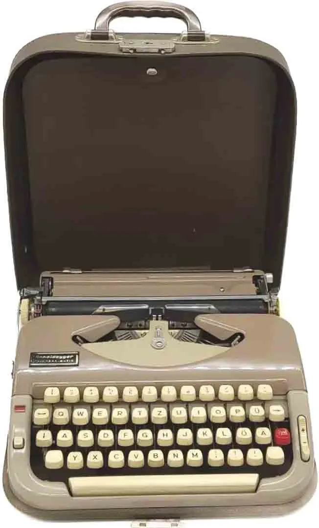 Scheidegger Princess-Matic Schreibmaschine mit Koffer  - Bild 2