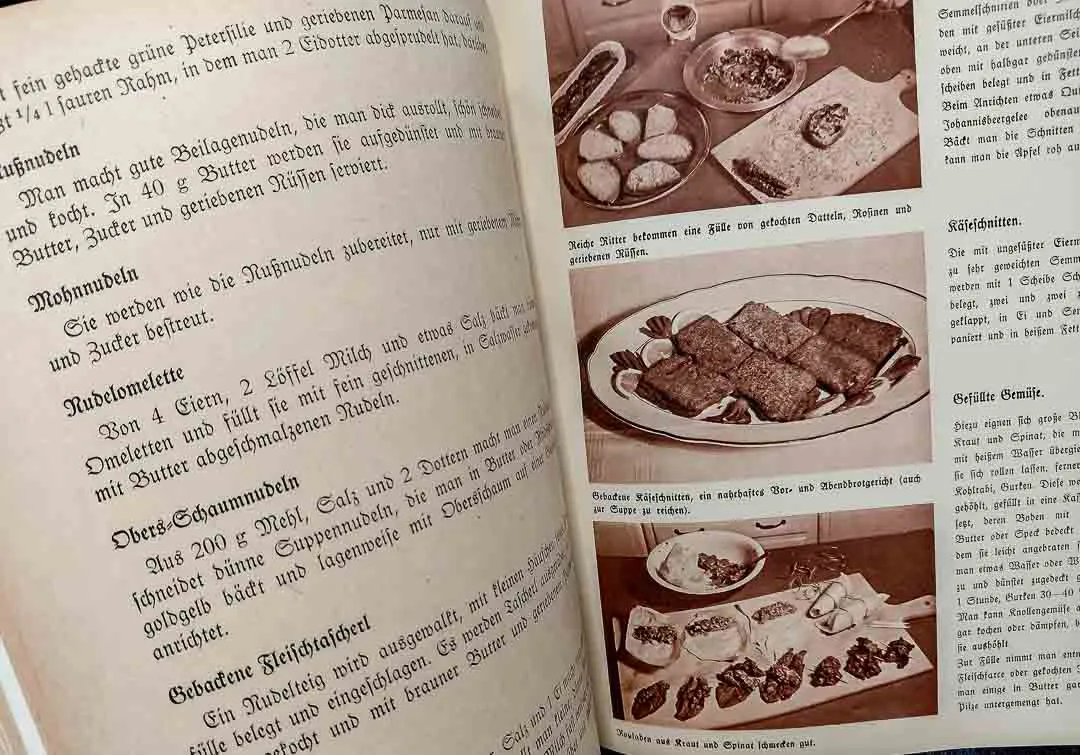 Antiquariat: Haushaltsbuch Wirtschaftskunde Wels Fraktur Rezeptbuch Vintage – Bild 6