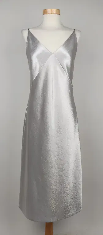 Vince Damen Maxikleid, silber - Gr. XS - Bild 1