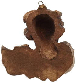 Dekorativer Engelkopf aus Holz - ca. 16x16 cm - Bild 2