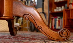 Vintage Biedermeier Rundtisch, ausziehbar, Mahagoni, Ø 120 cm - Bild 6