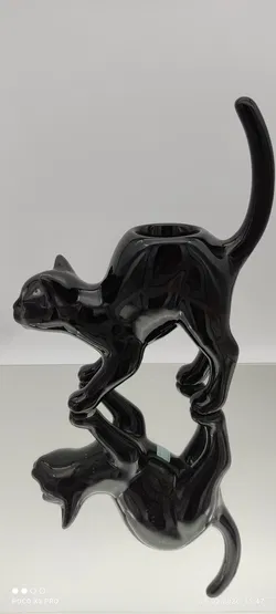 PartyLite Teelichthalter Schwarzer Katze - Bild 3
