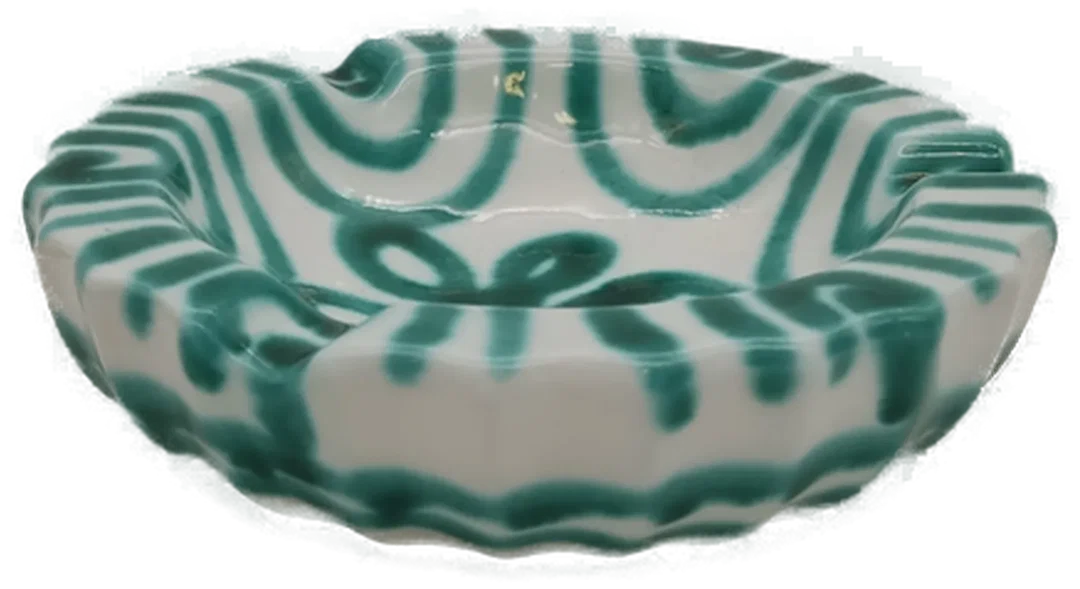 Gmundner Aschenbecher „Grün Geflammt“, Ø 16 cm - Bild 4