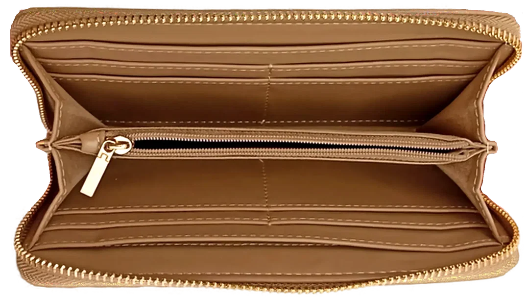 XL Extra Large Damen Brieftasche braun – Bild 3