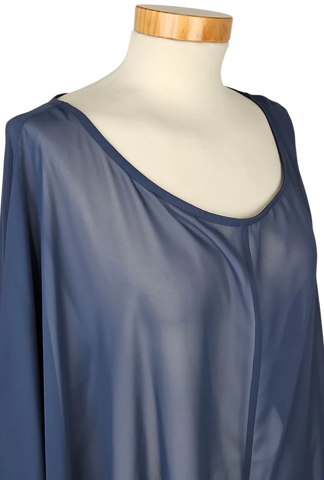 Ulla Popken Damen Tunika, blau - 9XL / 58 – Bild 4