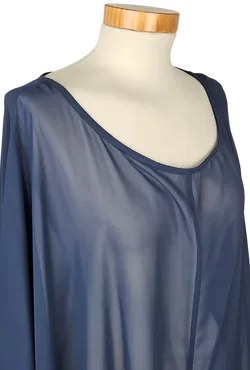 Ulla Popken Damen Tunika, blau - Gr. EU 58/60 - Bild 4