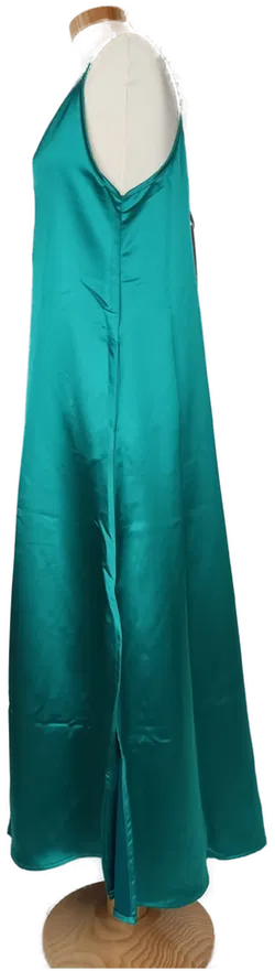 Neu! Satin-Damenkleid in Türkis Gr. XS/S - Bild 2