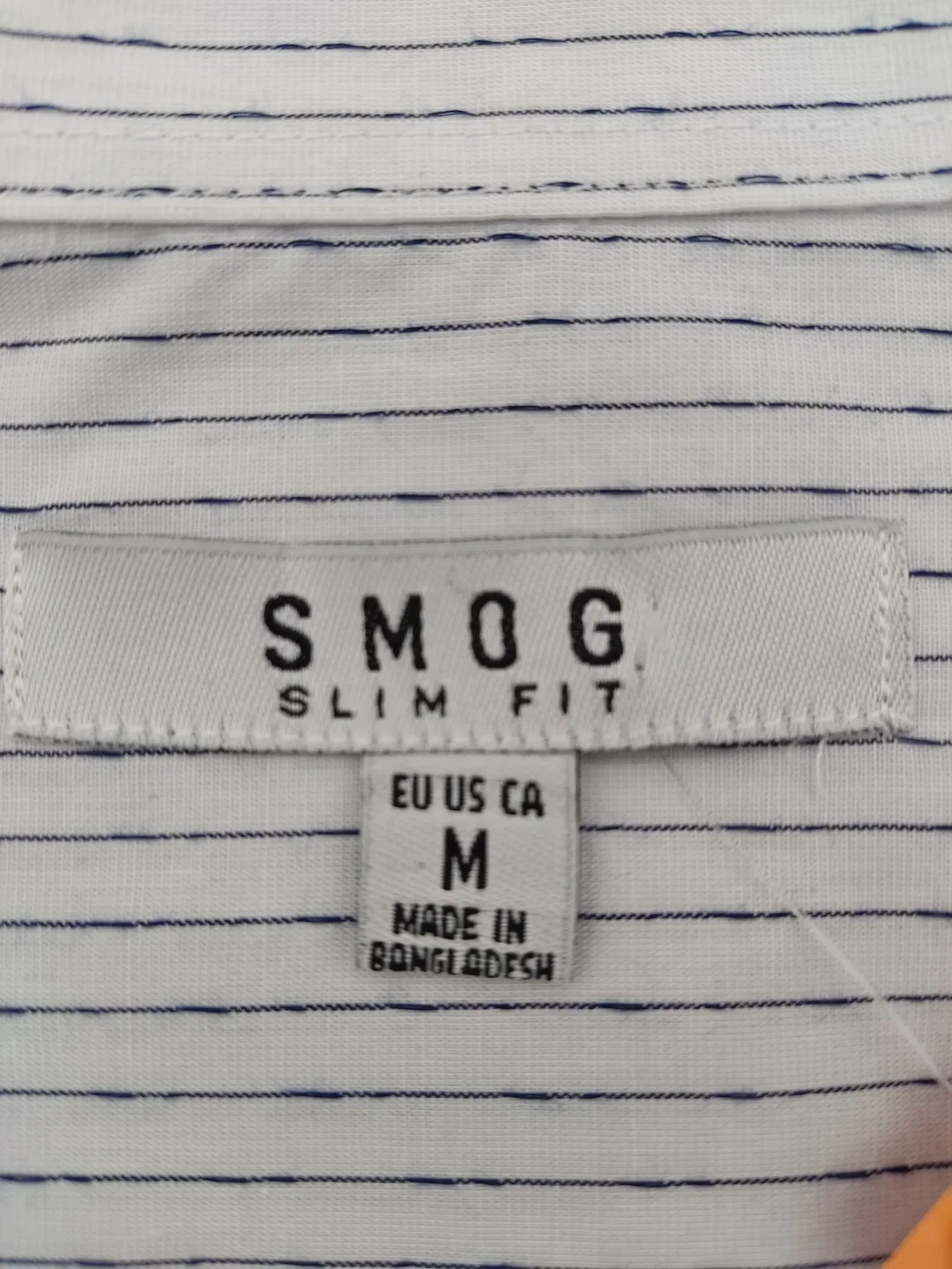 Smog Herrenhemd weiß/violett -  Gr. M (Slim fit) – Bild 4