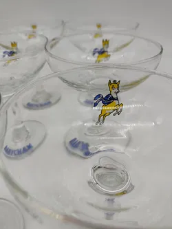 9 Vintage Babycham Champagnergläser - Bild 4