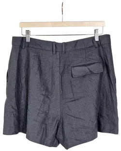 ZARA Damen Leinen-Shorts, grün - Gr. XL - Bild 2