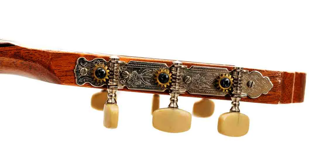 Gitarre aus den Hopf Meisterwerksätten, 1983 mit Tasche – Bild 3