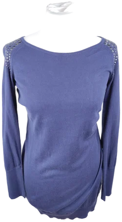 Esprit Damen-Pullover in Blau mit Schulterdetails | Casual-Chic – Vorschau 1