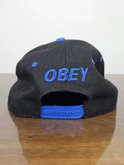 OBEY Snapback Kappe, schwarz/blau - Bild 3