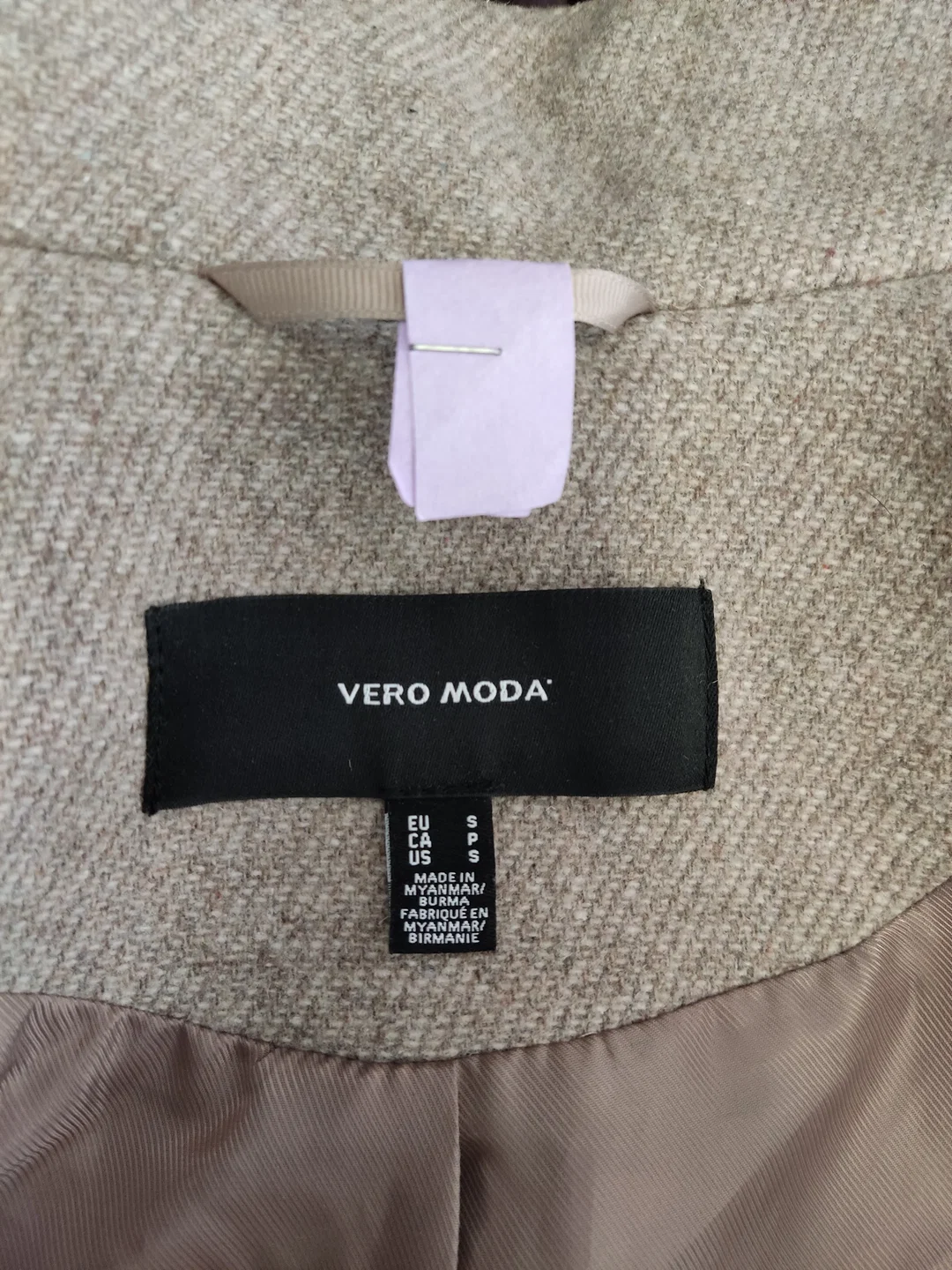 Damenjacke Vero Moda Beige | Mit Charakterspur/ professionell gereinigt – Bild 5