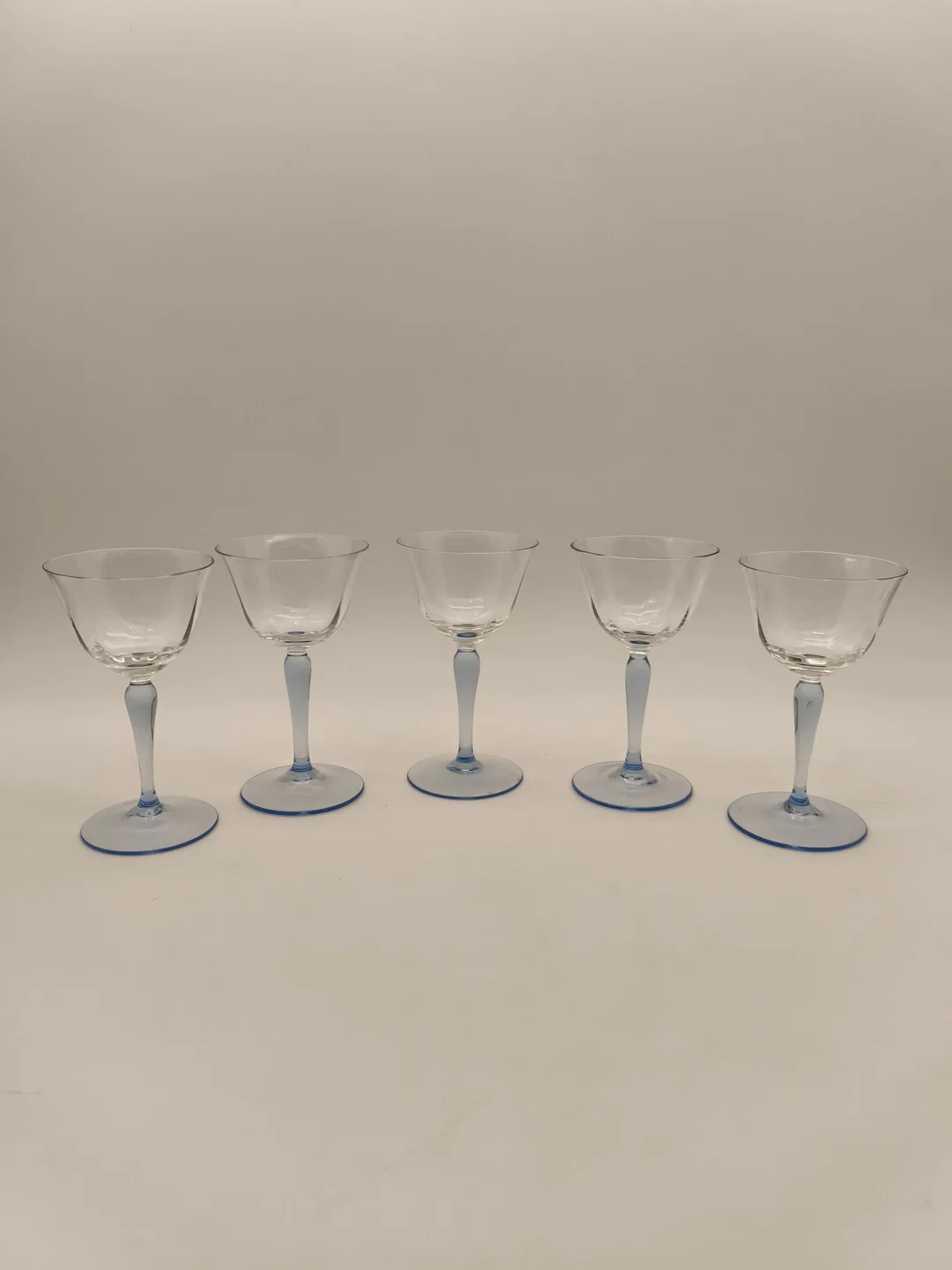 4 +1 feine Gläser, Sherrygläser, Vintage, 1950er – Bild 2