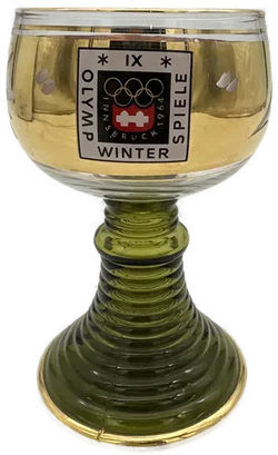 Römer-Andenkenglas - IX. Olympischen Winterspielen 1964 in Innsbruck