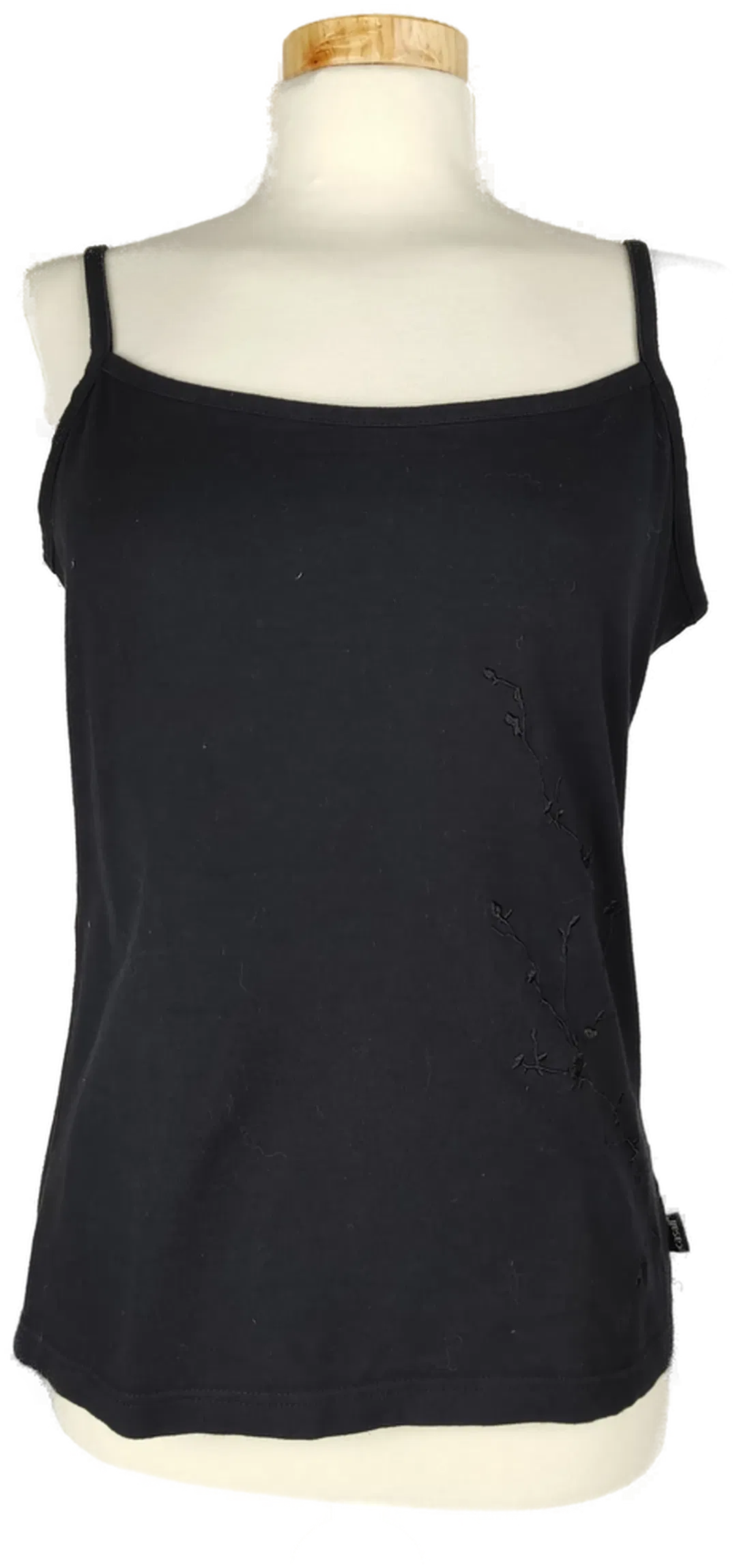  casall Damen T-Shirt Träger mit gestickter Blüte schwarz- L/40 - Bild 4