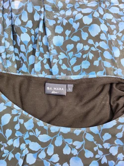 Bluse Sonstige Geblümt Gr. 40 | Jeans-Begleiter – Vorschau 4