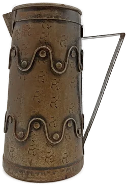 Vintage Metallkrug mit Wellenmuster – Vorschau 2