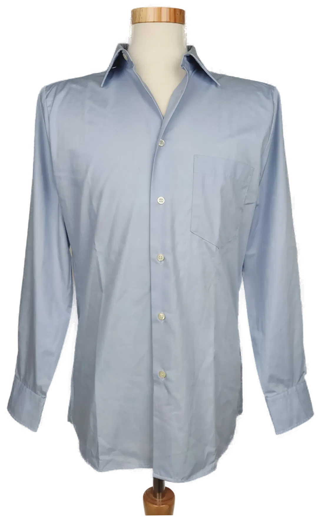 Gloriette Herren Hemd, blau - Gr. M  - Bild 4