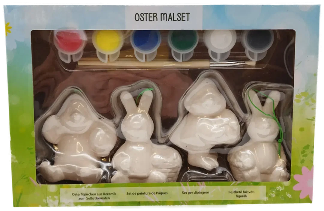 Oster-Malset Keramikfiguren Neuwertig | DIY-Osterfreude – Bild 1
