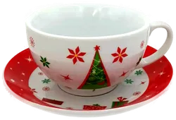 Teekanne & Teetasse mit weihnachtlichem Motiv  - Bild 6